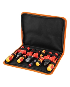 Купить Набор диэлектрического инструмента TDM ПрофиЭлектрик №3, тканевый пенал, 9 предметов, 1000 В SQ1017-0105  в E-mobi