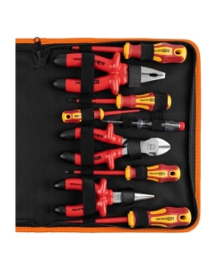 Купить Набор диэлектрического инструмента TDM ПрофиЭлектрик №3, тканевый пенал, 9 предметов, 1000 В SQ1017-0105  в E-mobi