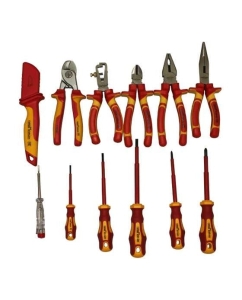 Купить Набор диэлектрического инструмента Промлайн до 1000 в 12 предметов, в кофре ПЛ071116_023  в E-mobi