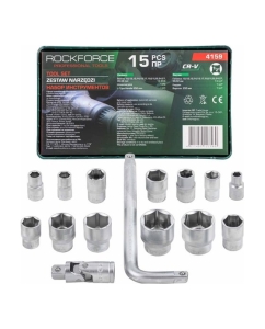 Купить Набор головок Rockforce 15 предметов RF-4159(58289) в E-mobi