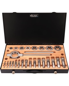 Купить Набор метчиков и плашек VOELKEL G(BSP) 1/8 -1.0 HSS-G 32пр V48021  в E-mobi