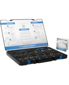 Купить Набор ручных метчиков и плашек GSR DIN 352/ 25x9 M3-M12 54 предмета + свёрла под резьбу HSSG 08333800  в E-mobi