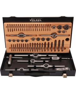Купить Набор метчиков и плашек VOLKEL M1-M10 HSS-G 66 предметов V48002  в E-mobi