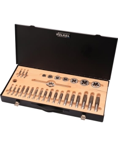 Купить Набор метчиков и плашек VOELKEL BSW 1/4-3/4 HSS-G 35пр V48032  в E-mobi