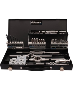 Купить Набор метчиков и плашек VOLKEL M3-M12 HSS-G 52 предмета V49106  в E-mobi
