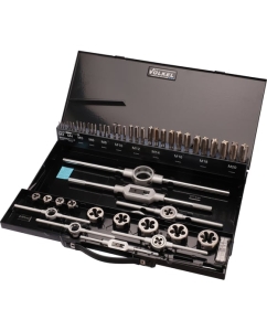 Купить Набор метчиков и плашек VOELKEL M3-M20 HSSE 52пр V49251  в E-mobi