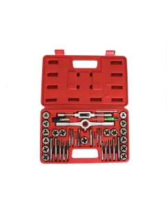 Купить Набор метчиков и плашек Optimus 4NC40 - 1/2NF20, дюймовая резьба, 40 предметов OPT-ITDS40 в E-mobi