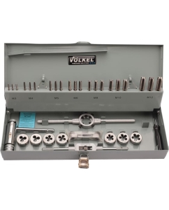 Купить Набор метчиков и плашек VOLKEL M3-M12 HSS-G 33 предмета V49501  в E-mobi