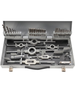 Купить Набор метчиков и плашек H-Tools M3-M12 HSS-G 45пр 08331030  в E-mobi