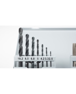 Купить Набор ручных метчиков и плашек NORGAU M3-M12 со сверлами, 45 предметов 013904330  в E-mobi