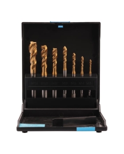 Купить Набор метчиков машинных спиральных VOLKEL M3-M12 HSSE-TiN DIN371/376 (C/2-3P, R35) 7пр V47827  в E-mobi