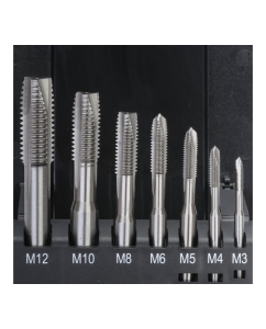 Купить Набор машинных метчиков Terrax by RUKO M3-М12 мм HSSE 7пр A245057ETX  в E-mobi