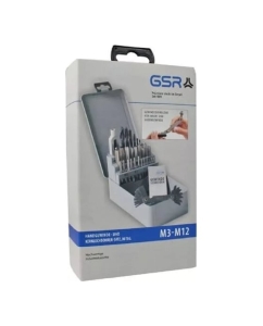 Купить Набор ручных метчиков GSR DIN352 M3-M12 + сверла 30 предметов 00708060  в E-mobi