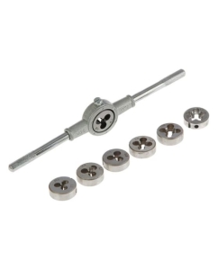 Купить Набор плашек  ТУНДРА М3 - М12 + плашкодержатель, 8 предметов 1348146 в E-mobi