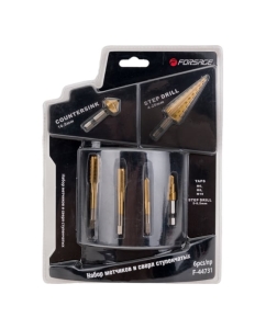 Купить Набор ступенчатых метчиков и сверл Forsage 6 предметов 49037 F-44731 в E-mobi