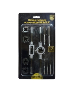 Купить Набор плашек и метчиков 12шт Berger BG BG12TDS  в E-mobi