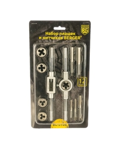 Купить Набор плашек и метчиков 12шт Berger BG BG12TDS  в E-mobi