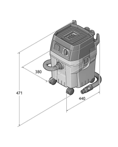 Купить Пылесос для влажной и сухой уборки Fein Dustex 25 L комплект 92035060000  в E-mobi