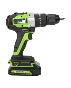 Купить Аккумуляторная дрель-шуруповерт GreenWorks GD24DD60K2 3704107UA в E-mobi