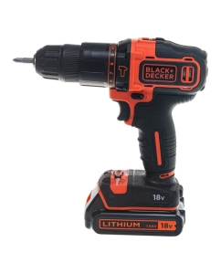 Купить Аккумуляторная ударная дрель-шуруповерт Black&amp;Decker BDCHD18KB-QW  в E-mobi