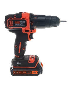 Купить Аккумуляторная ударная дрель-шуруповерт Black&amp;Decker BDCHD18KB-QW  в E-mobi