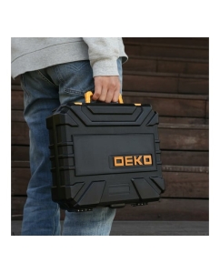 Купить Аккумуляторная дрель-шуруповерт DEKO DKCD20FU-Li + набор 195 инструментов для дома, 20 В, 2х2.0 Ач, в кейсе 063-4135  в E-mobi
