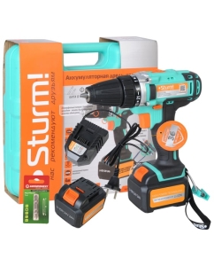 Купить Аккумуляторная дрель-шуруповерт Sturm CD3224L в E-mobi