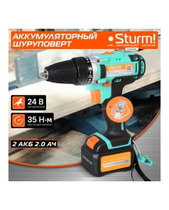 Купить Аккумуляторная дрель-шуруповерт Sturm CD3224L  в E-mobi