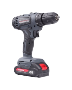 Купить Аккумуляторная дрель-шуруповерт ПОБЕДА ДА-20/1 Ли, 20В, 2,0Ач, 1 АКБ, 38Нм, кейс 180201700  в E-mobi