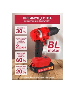 Купить Аккумуляторная дрель-шуруповерт WORTEX BD 2025-1 DLi BD20251DLi1029  в E-mobi