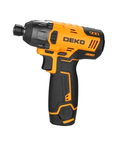 Купить Аккумуляторный ударный винтоверт DEKO DKIS12-Li, с быстрозажимным патроном, 12В, 2*1.5Ач, в кейсе 063-4390  в E-mobi