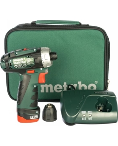 Купить Аккумуляторная дрель Metabo PowerMaxx BS 12 В, 1х2.0, патрон, сумка 600079500  в E-mobi