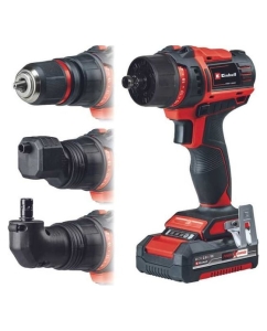 Купить Дрель аккумуляторная Einhell PXC TE-CD 18/45 Li, 18В, 45Нм, Quick-патрон, 2 насадки, 1x2,5Ач, набор оснастки 22пр, кейс E-Bo 4513990 в E-mobi