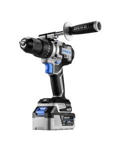 Купить Дрель-шуруповерт аккумуляторная ударная бесщеточная DEKO DKCID20 PRO, 20В, 135 Нм, 1x4.0Ач 085-1068 в E-mobi