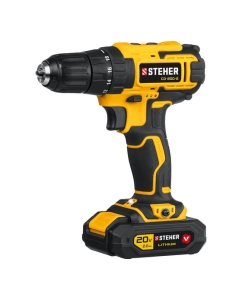 Купить Дрель-шуруповерт STEHER 20В, 2 АКБ 2Ач CD-200-2 в E-mobi