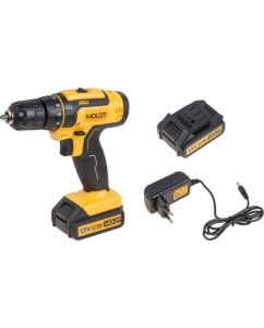 Купить Аккумуляторная дрель-шуруповерт MOLOT MBD 1215-1 DLi в коробке 1335613 в E-mobi