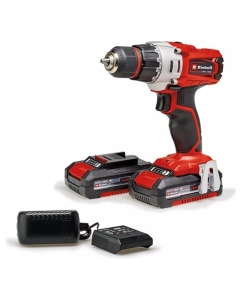 Купить Дрель аккумуляторная Einhell PXC TE-CD 18/2 Li, 18В, 44Нм, патрон 10мм, 2x2.0Ач, ЗУ, кейс 4514231  в E-mobi