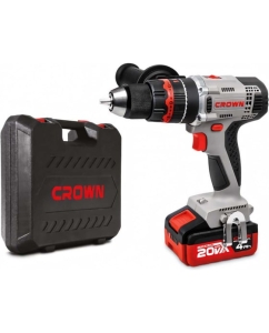 Купить Аккумуляторная ударная дрель-шуруповерт Crown CT21075HMX-4 BMC  в E-mobi