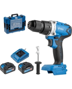 Купить Аккумуляторная дрель-шуруповерт BULL SR 1802 Xcase, XLTpro, бесщеточная, 18 В, 80 Н*м, 2*4 А*ч, БЗП 13 мм 1329863 в E-mobi