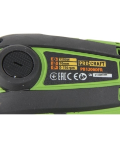 Купить Шуруповерт электрический PROCRAFT 1200 Вт, 25 Нм, 0-750 об/мин, DFR PB1200DFR  в E-mobi