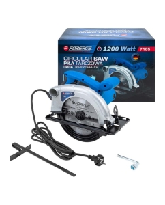 Купить Пила циркулярная Forsage (1200Вт, 5500 об/мин, размер диска 185х20х2,4мм) F-7185(60748) в E-mobi