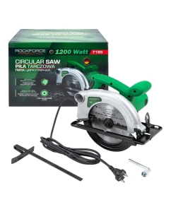 Купить Пила циркулярная Rockforce 1200 Вт, 5500 об/мин, размер диска 185х20х2.4 мм RF-7185(60752) в E-mobi