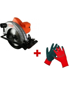 Купить Пила циркулярная СПЕЦ БЦП-1300, 1550Вт, диск 185мм, 5000об/мин, картонная упаковка + перчатки Спец СПЕЦ-3322/ВС-136-0272  в E-mobi