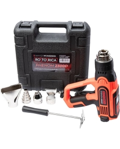 Купить Цифровой строительный фен Rotorica Phenom 2300D, 2300Вт, в кейсе BMC с 4 насадками и 1 скребком RT.3452300D  в E-mobi