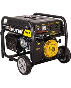 Купить Электрогенератор Huter DY6500LX с колёсами и аккумулятором 64/1/15 в E-mobi