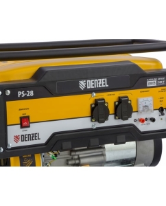 Купить Бензиновый генератор DENZEL PS 28, 2,8 кВт, 230В, 15л, ручной стартер 946824  в E-mobi