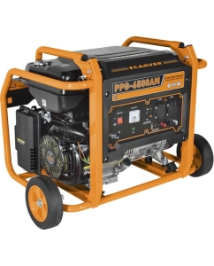 Купить Генератор CARVER PPG- 6500АM бензин LT-188F, 5,0/5,5кВт, 220В, бак 33 л, колеса 01.020.00029 в E-mobi