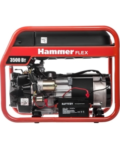 Купить Бензоэлектростанция Hammer Flex GN4000E электрозапуск 3.5КВт 220В 50Гц бак 15л непр.9ч 522789  в E-mobi