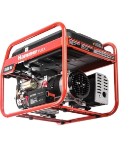 Купить Бензоэлектростанция Hammer Flex GN4000E электрозапуск 3.5КВт 220В 50Гц бак 15л непр.9ч 522789  в E-mobi