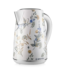 Купить Чайник электрический Brayer BR1083 1.7 л белый, голубой  в E-mobi